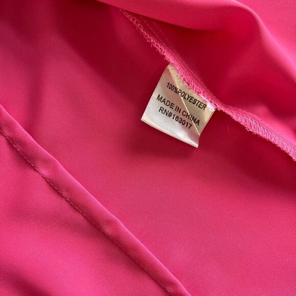 Princess Polly Gonzalo Shirt Pink Tie Front Long Sleeve US Size 4 EUC - Picture 6 of 9